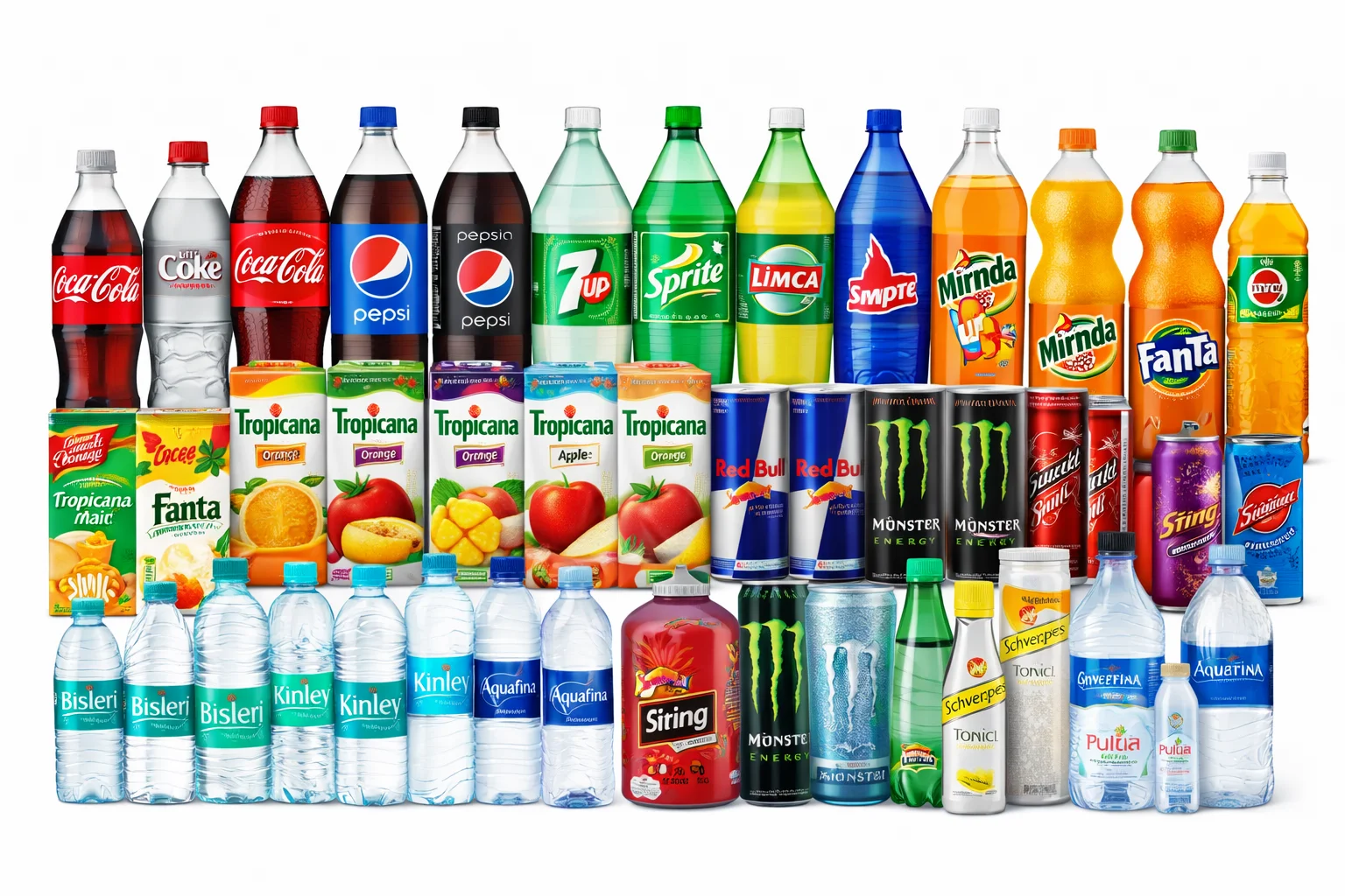 Wholesale soft drinks, juices and bottled water supply